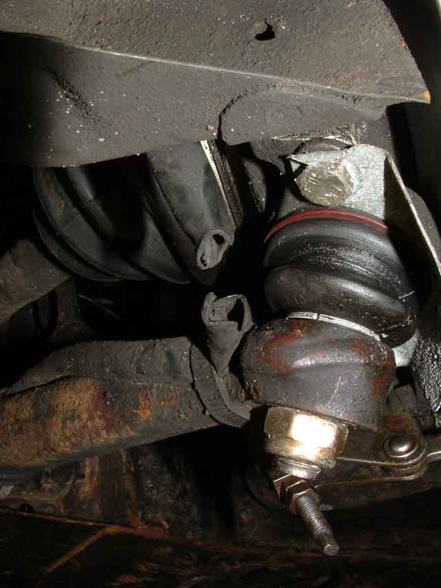 Close-up of broken wire AND sheathing